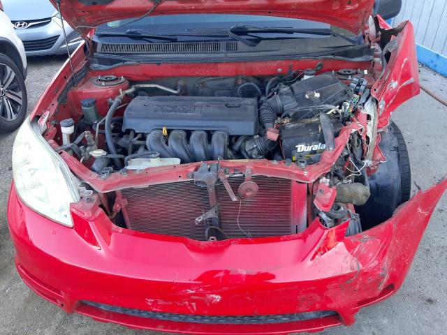 2T1KR32E27C632619 - 2007 TOYOTA COROLLA MA XR RED photo 11
