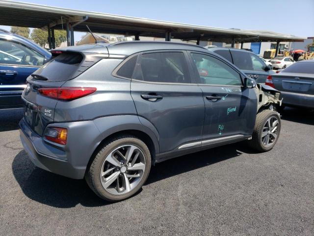 KM8K3CA59JU096048 - 2018 HYUNDAI KONA LIMITED GRAY photo 3