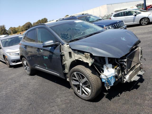 KM8K3CA59JU096048 - 2018 HYUNDAI KONA LIMITED GRAY photo 4