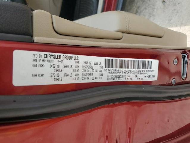 1C4RJEBG5EC182683 - 2014 JEEP GRAND CHER LIMITED RED photo 14