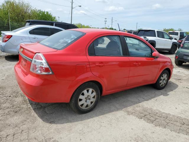 KL1TD56E29B683605 - 2009 CHEVROLET AVEO LS RED photo 3