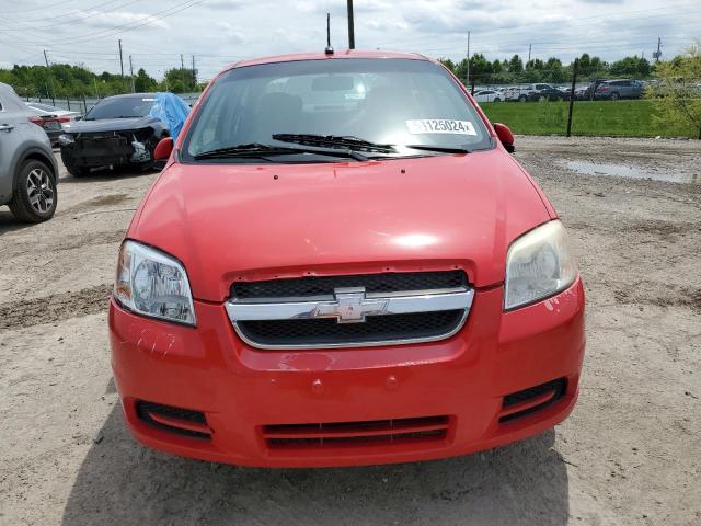 KL1TD56E29B683605 - 2009 CHEVROLET AVEO LS RED photo 5