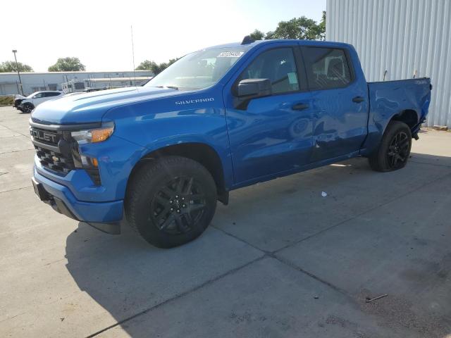 1GCPDBEK2NZ550280 - 2022 CHEVROLET SILVERADO K1500 CUSTOM BLUE photo 1