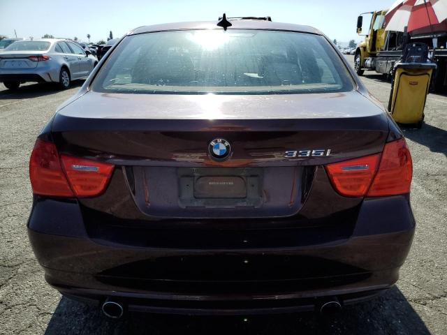 WBAPM77539NL88268 - 2009 BMW 335 I MAROON photo 6