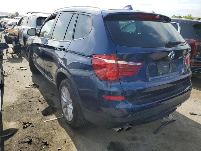 5UXWX9C54H0T11460 - 2017 BMW X3 XDRIVE28I BLUE photo 2