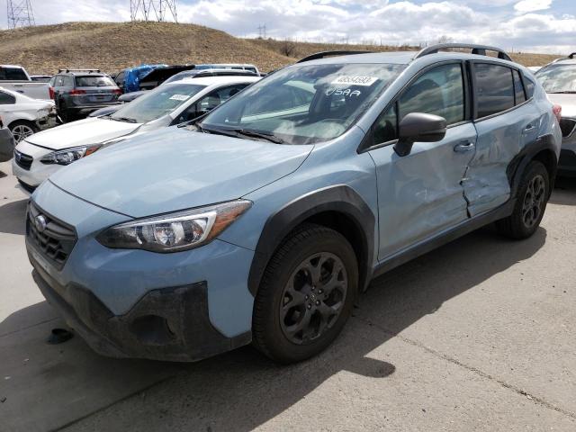 JF2GTHSC9MH387264 - 2021 SUBARU CROSSTREK SPORT BLUE photo 1