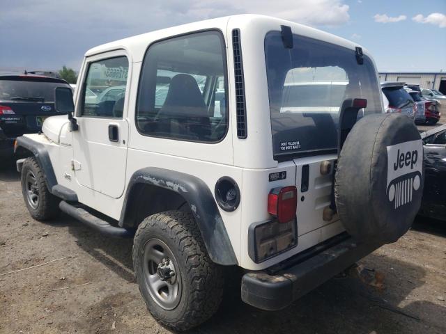 1J4FY29P0VP486784 - 1997 JEEP WRANGLER / SE WHITE photo 2