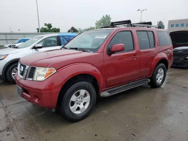 5N1AR18W56C617387 - 2006 NISSAN PATHFINDER LE 勃艮第红 照片 1