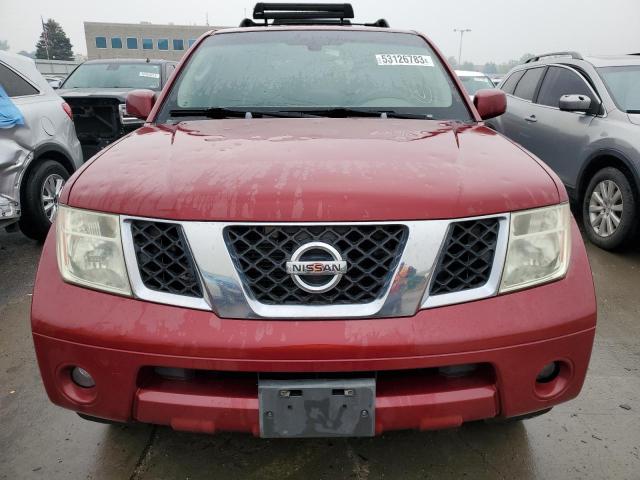 5N1AR18W56C617387 - 2006 NISSAN PATHFINDER LE 勃艮第红 照片 5