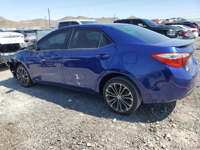 2T1BURHE0EC124798 - 2014 TOYOTA COROLLA L BLUE photo 2