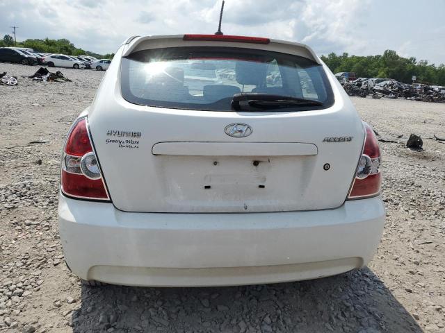 KMHCN3AC5BU188157 - 2011 HYUNDAI ACCENT SE WHITE photo 6