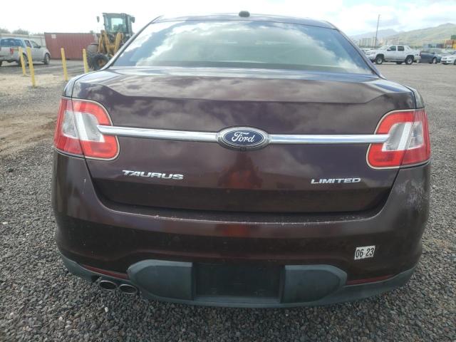 1FAHP2FW3AG162970 - 2010 FORD TAURUS LIMITED BURGUNDY photo 6