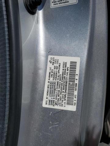 5FNRL5H60DB080721 - 2013 HONDA ODYSSEY EXL Արծաթագույն լուսանկար 13