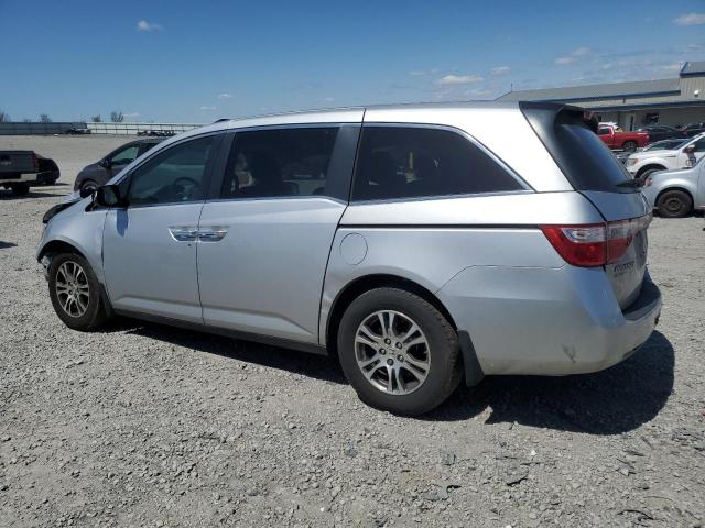 5FNRL5H60DB080721 - 2013 HONDA ODYSSEY EXL Արծաթագույն լուսանկար 2