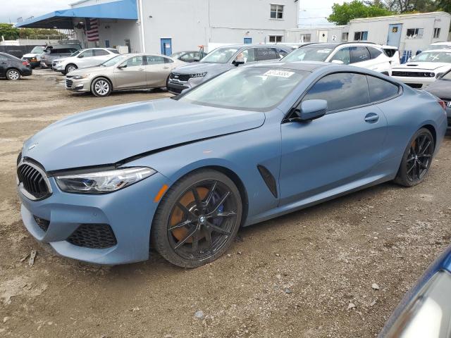 WBABC4C55KBU96951 - 2019 BMW M850XI BLUE photo 1