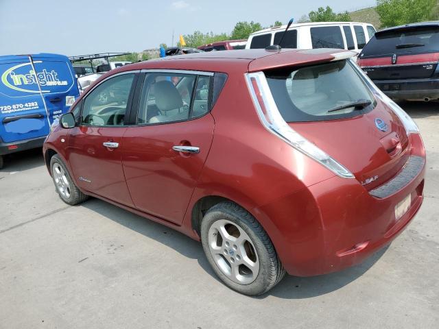 JN1AZ0CP0BT001303 - 2011 NISSAN LEAF SV RED photo 2