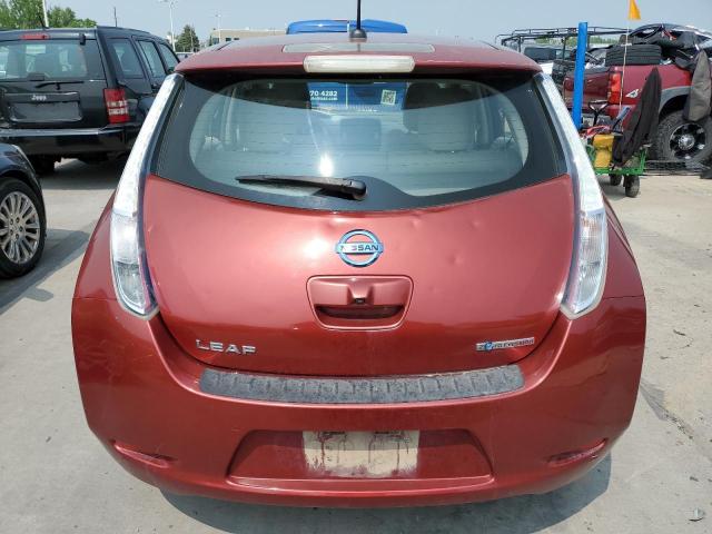 JN1AZ0CP0BT001303 - 2011 NISSAN LEAF SV RED photo 6