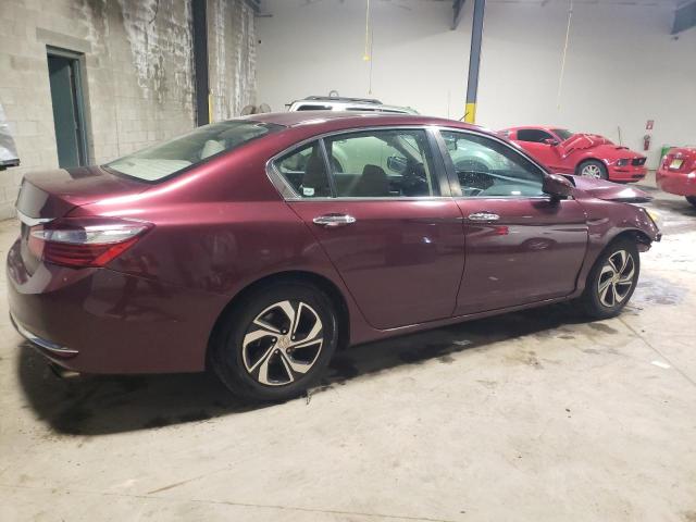 1HGCR2F37GA206938 - 2016 HONDA ACCORD LX BURGUNDY photo 3