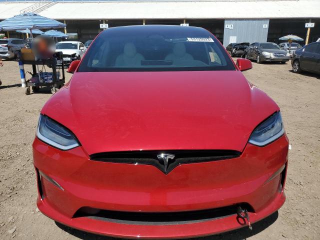 7SAXCBE50PF367100 - 2023 TESLA MODEL X RED photo 5