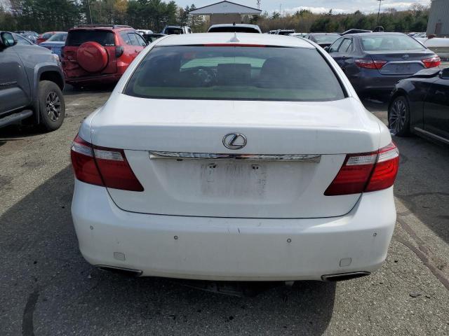 JTHBL46F995091478 - 2009 LEXUS LS 460 WHITE photo 6