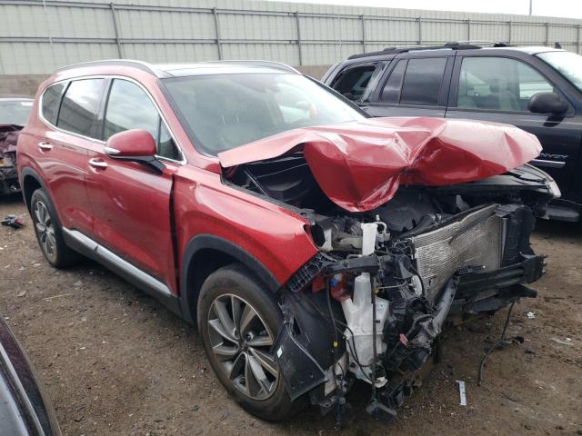 5NMS53AD5KH036931 - 2019 HYUNDAI SANTA FE LIMITED RED photo 4