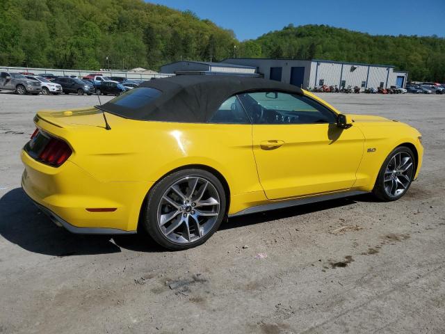 1FATP8FFXG5224771 - 2016 FORD MUSTANG GT YELLOW photo 3