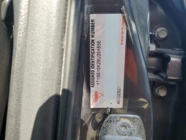 4T1BE46K29U354856 - 2009 TOYOTA CAMRY BASE GRAY photo 12