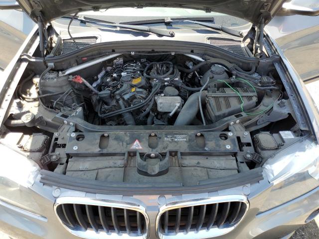 5UXWX9C51D0A10643 - 2013 BMW X3 XDRIVE28I GRAY photo 12