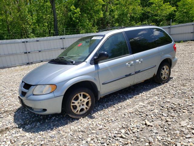 1D4GP45R74B590770 - 2004 DODGE CARAVAN SXT BLUE photo 1