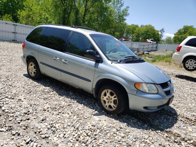 1D4GP45R74B590770 - 2004 DODGE CARAVAN SXT BLUE photo 4