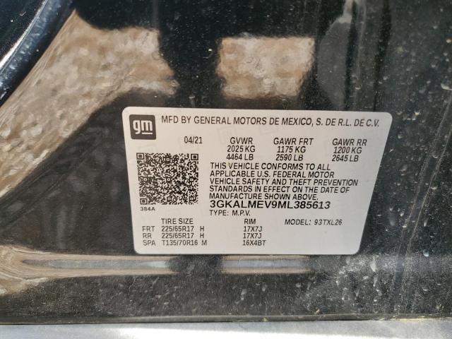 3GKALMEV9ML385613 - 2021 GMC TERRAIN SLE BLACK photo 13