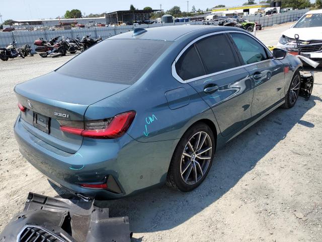 3MW5R1J06M8B96809 - 2021 BMW 330I BLUE photo 4