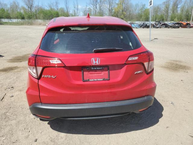 3CZRU6H38JG710915 - 2018 HONDA HR-V LX RED photo 6