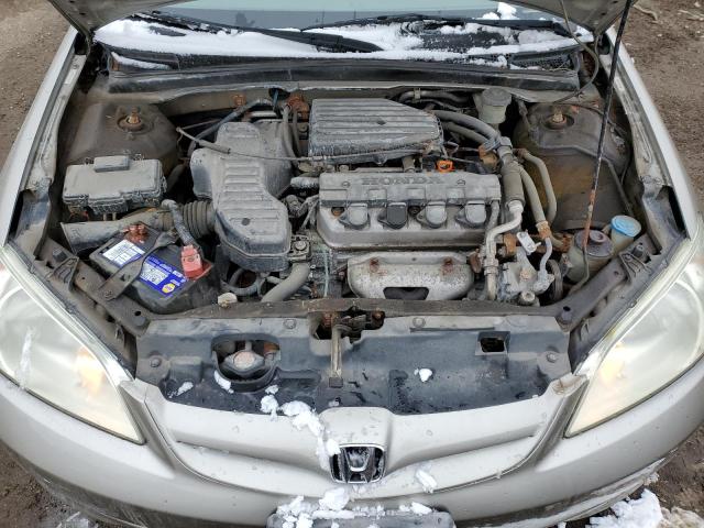 2HGES16345H018660 - 2005 HONDA CIVIC DX VP BEIGE photo 11