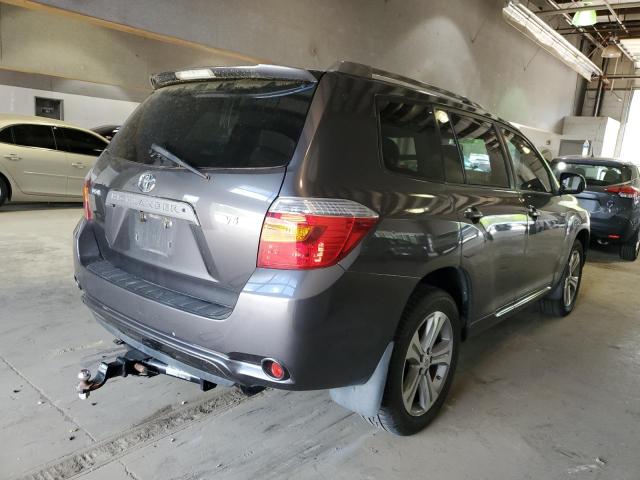 JTEDS43A782017297 - 2008 TOYOTA HIGHLANDER SPORT GRAY photo 3