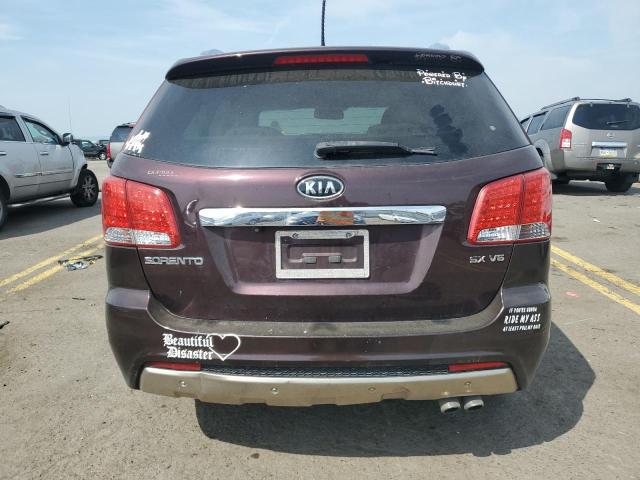 5XYKWDA28BG177634 - 2011 KIA SORENTO SX BURGUNDY photo 6