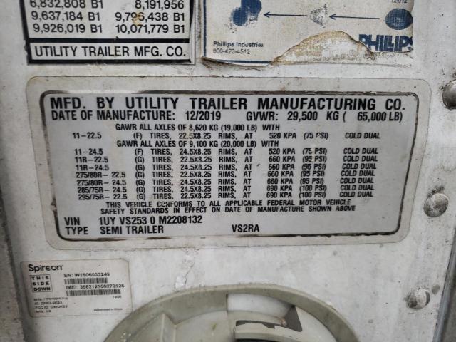 1UYVS2530M2208132 - 2021 UTILITY REEFER Ağ foto 10