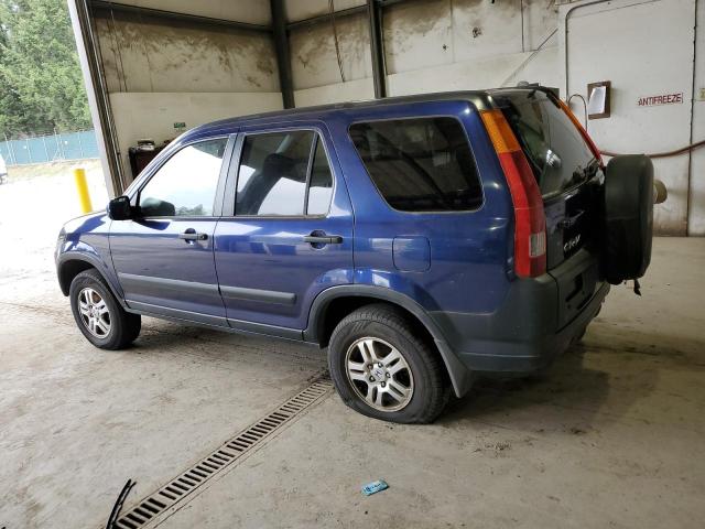 JHLRD78824C033619 - 2004 HONDA CR-V EX BLUE photo 2