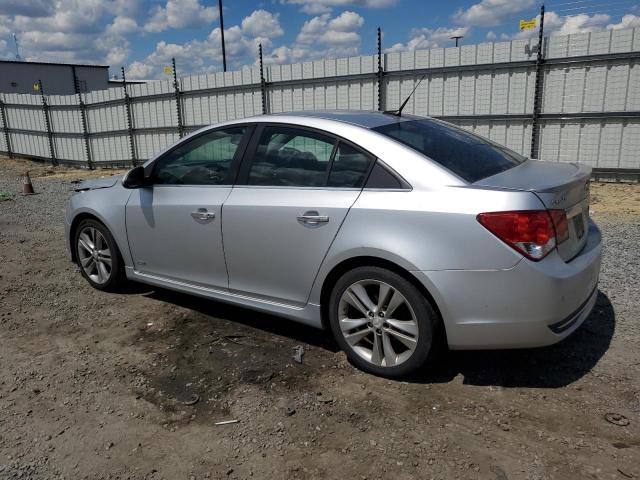 1G1PH5SC0C7184226 - 2012 CHEVROLET CRUZE LTZ SILVER photo 2