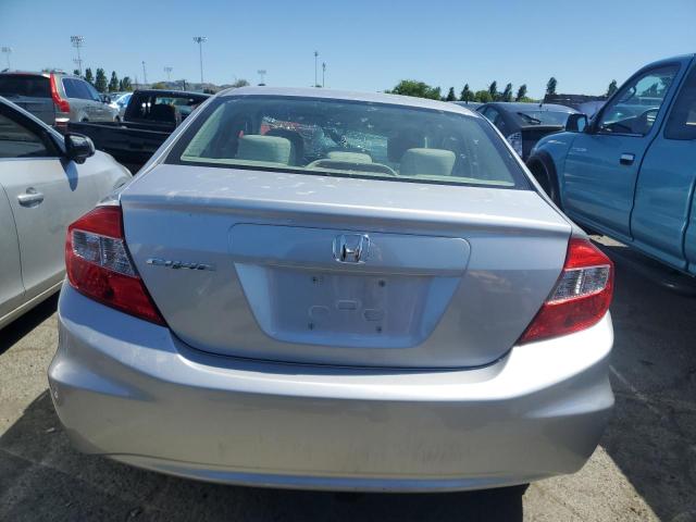 19XFB2F52CE326591 - 2012 HONDA CIVIC LX SILVER photo 6