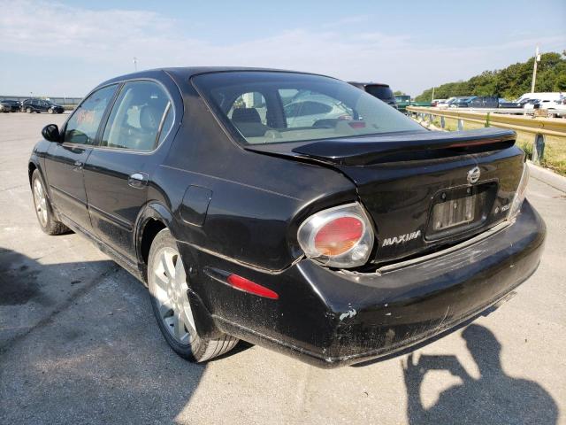 JN1DA31A03T412691 - 2003 NISSAN MAXIMA GLE BLACK photo 3