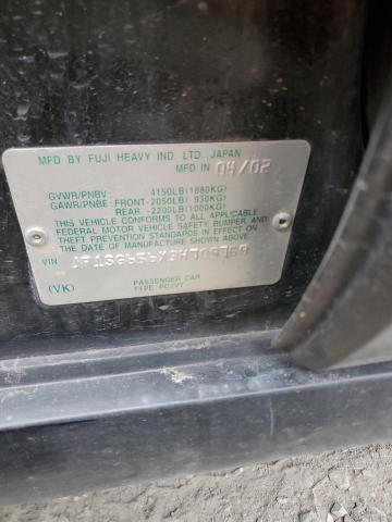 JF1SG656X3H709759 - 2003 SUBARU FORESTER 2.5XS შავი ფოტო 13