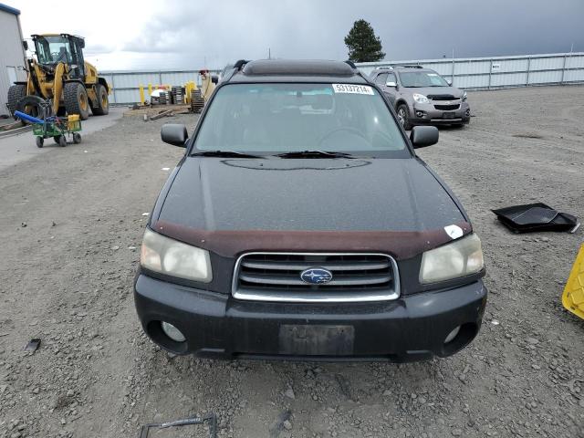 JF1SG656X3H709759 - 2003 SUBARU FORESTER 2.5XS შავი ფოტო 5