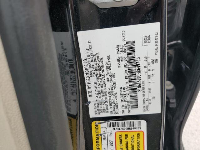 3LN6L5E90HR649763 - 2017 LINCOLN MKZ RESERVE BLACK photo 12