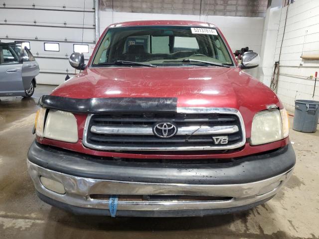 5TBBT44101S128868 - 2001 TOYOTA TUNDRA ACCESS CAB მუქწითელი ფოტო 5
