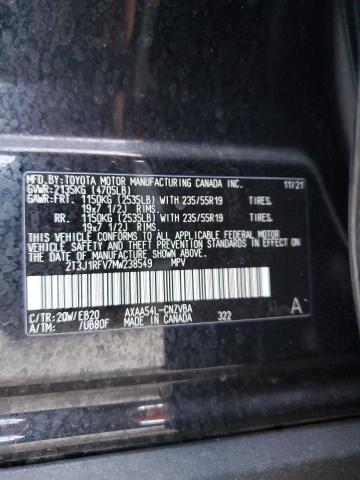 2T3J1RFV7MW238549 - 2021 TOYOTA RAV4 ADVENTURE BLACK photo 13