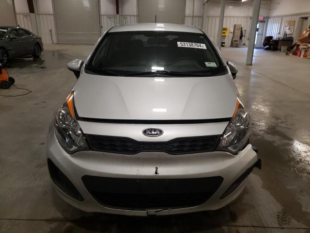 KNADM5A30D6101258 - 2013 KIA RIO LX SILVER photo 5