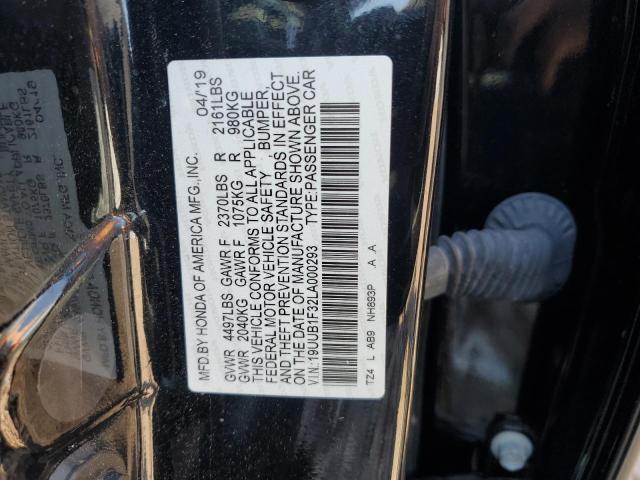 19UUB1F32LA000293 - 2020 ACURA TLX BLACK photo 12