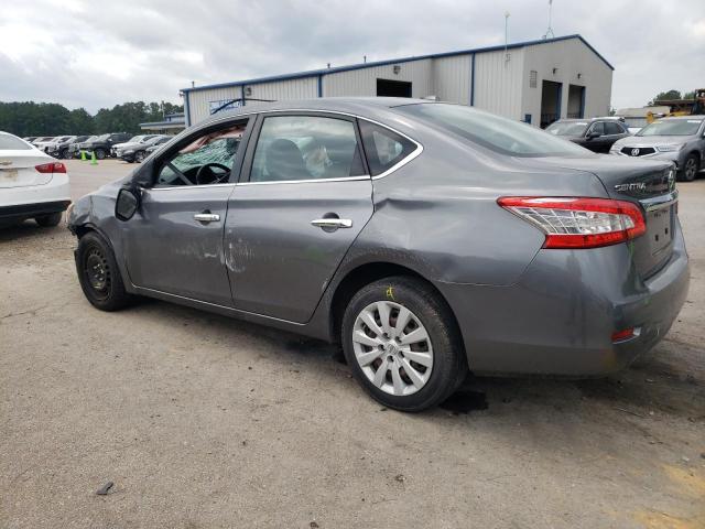 3N1AB7AP6FL647536 - 2015 NISSAN SENTRA S GRAY photo 2