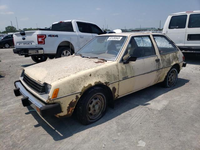 JB3BE3421BU404199 - 1981 DODGE COLT YELLOW photo 1